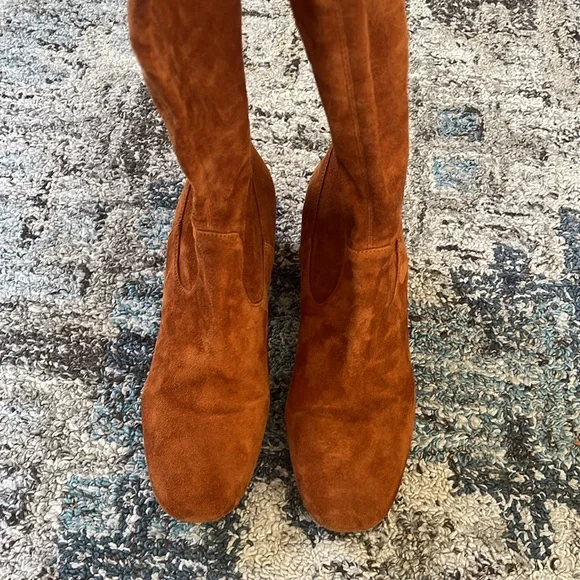 Maje Suede Over the Knee Sock Boot - Picture 7 of 12